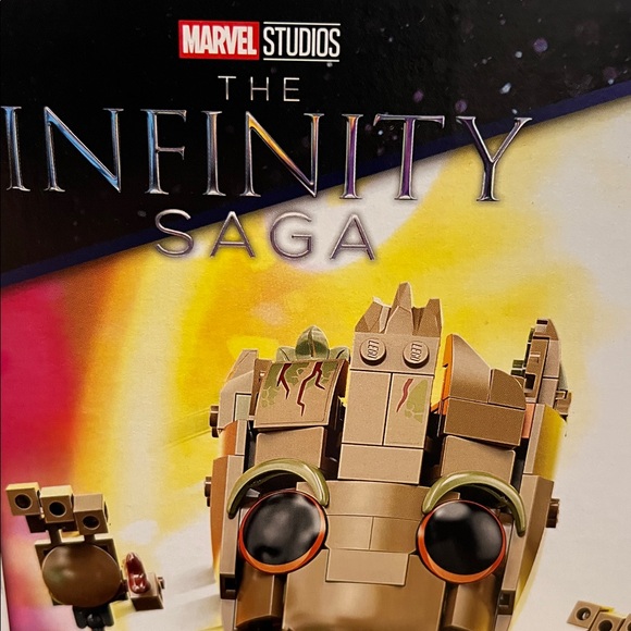 LEGO Marvel I Am Groot Building Toy, Collectible Baby Groot   Infinity Saga Groot Building Set - Brown and Tan